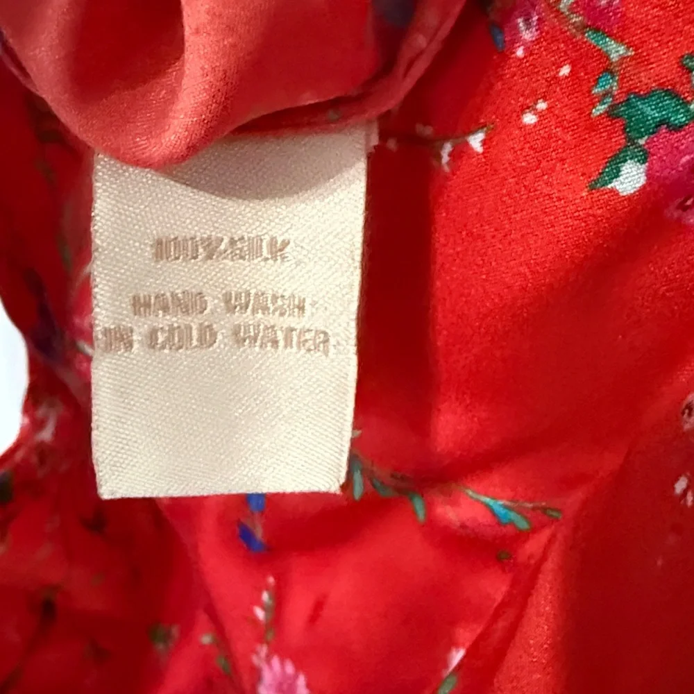 Paloma Blue Amalfi Overalls Silk Floral Bluebell Print Size Small - Picture 9 of 10